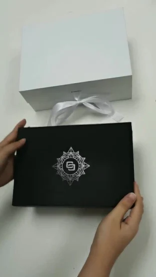Ímã de papel de luxo personalizado dobrável caixa de presente magnética para vestuário vestuário caixa de embalagem de roupas