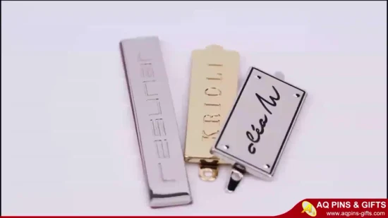 China Atacado privado 3D em branco alumínio logotipo personalizado etiqueta roupas de metal pendurar etiqueta identificação bagagem cão nome do animal de estimação garrafa de cerveja bolsa móveis sapato etiqueta de vestuário