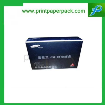Caixa de presente de embalagem de produto elétrico para banco de energia personalizado para disco rígido móvel