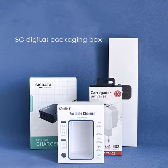 China Fabricante Fornecedor Impressão de Design Personalizado Reciclar Papelão Eletrônicos de Consumo Produtos Digitais Embalagem Caixa de Papel